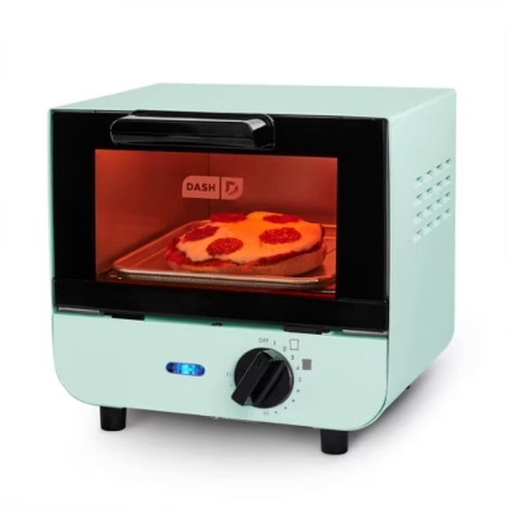 Mini Toaster Oven, 1 - slice capacity, Temperature Dial, Auto shut - off, Removable trays