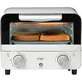 thumbnail image 1 of Mini Toaster Oven: 600W Power, Precision Timer, Auto Shutoff, and Culinary Delights Up To 450 Degrees, Cream, 1 of 14