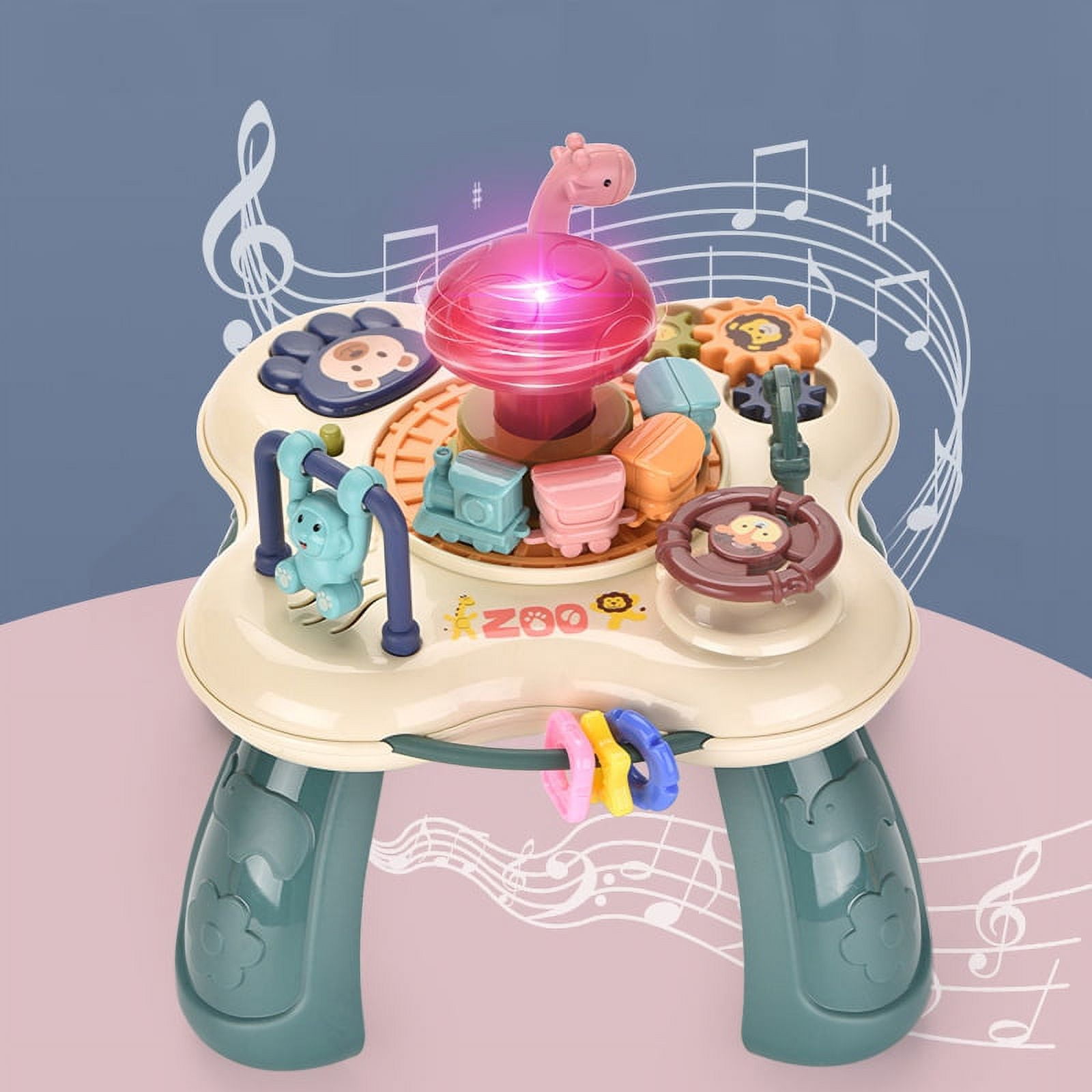 Mini Toddler Activities Game Table with Lights and Music Parent-child Toys