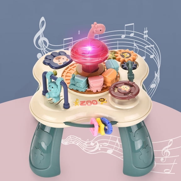 Mini Toddler Activities Game Table with Lights and Music Parent-child Toys