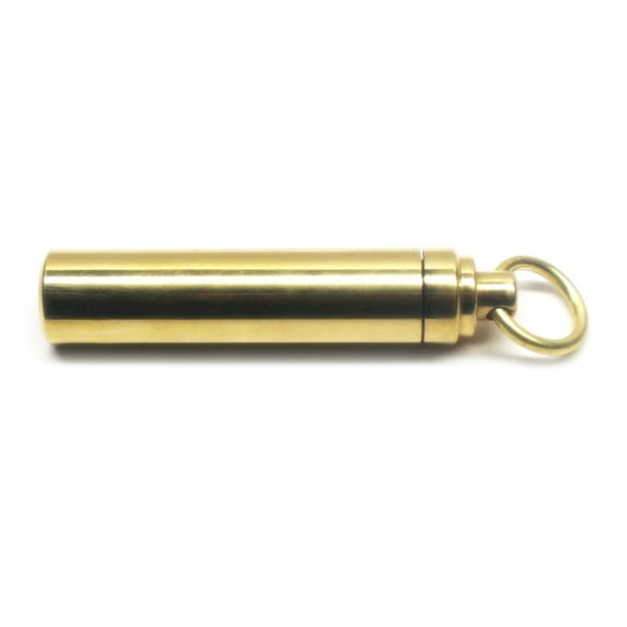 Mini Toothpick Holder Brass Waterproof Storage Box Outdoor Traveling Luggage