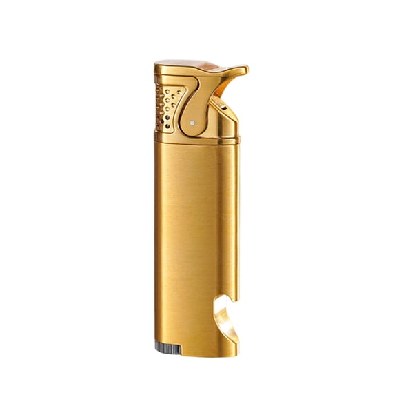 Mini Torch Butane Lighter Windproof Flame Red Lantern Portable Metal Gas Refillable