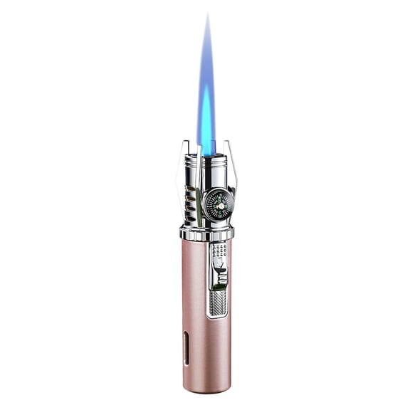 Mini Torch Igniter Lighter for Gas Stove & Kitchen — Portable Durable Metal Refillable Lighter with Powerful Flame, Stylish Design, and Versatile Functionality