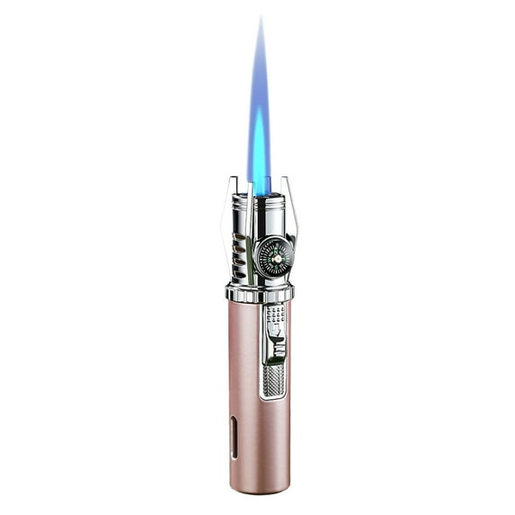 Mini Torch Igniter Lighter for Gas Stove & Kitchen — Portable Durable Metal Refillable Lighter with Powerful Flame, Stylish Design, and Versatile Functionality
