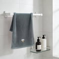 thumbnail image 1 of Mini Towel Gray Small Bath Towel 100% Cotton Highly Absorbent Soft Face Washcloth Quick Dry Luxury Towel Extra Thick Durable Machine Washable Fast Drying Skin Friendly Hypoallergenic Bath Sheet, 1 of 9