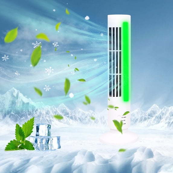 Mini Tower Fan 13 Inch, Bladeless Oscillating Desk Fan with Remote, 2 Speeds LED Display, Quiet USB Cooling for Bedroom Office Dorm