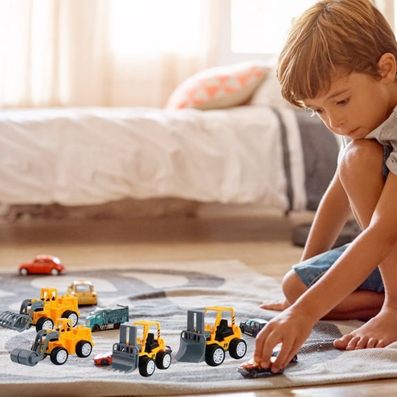 TABLZONE construction trucks Pull Back Car High-grade Plastic 10Pcs
