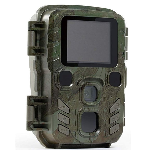 Mini Trail Camera, 2" LCD, 1080P, Night Vision, for Hunting, Wildlife, Home/Farm Security