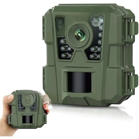 Mini Trail Camera 24MP 1080P HD Game Camera with Night Vision Motion Activated Waterproof,Trail Cam with Fast Trigger Time for Outdoor Wildlife Monitoring$$Other