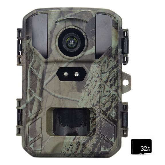 Mini Trail Camera 24MP 1080P Night Vision Waterproof Hunting Camera