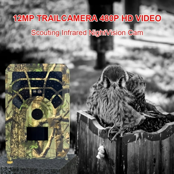 Mini Trail Camera 720P HD Wildlife Scouting Hunting Game Camera with IR Night Vision Waterproof Video Cam