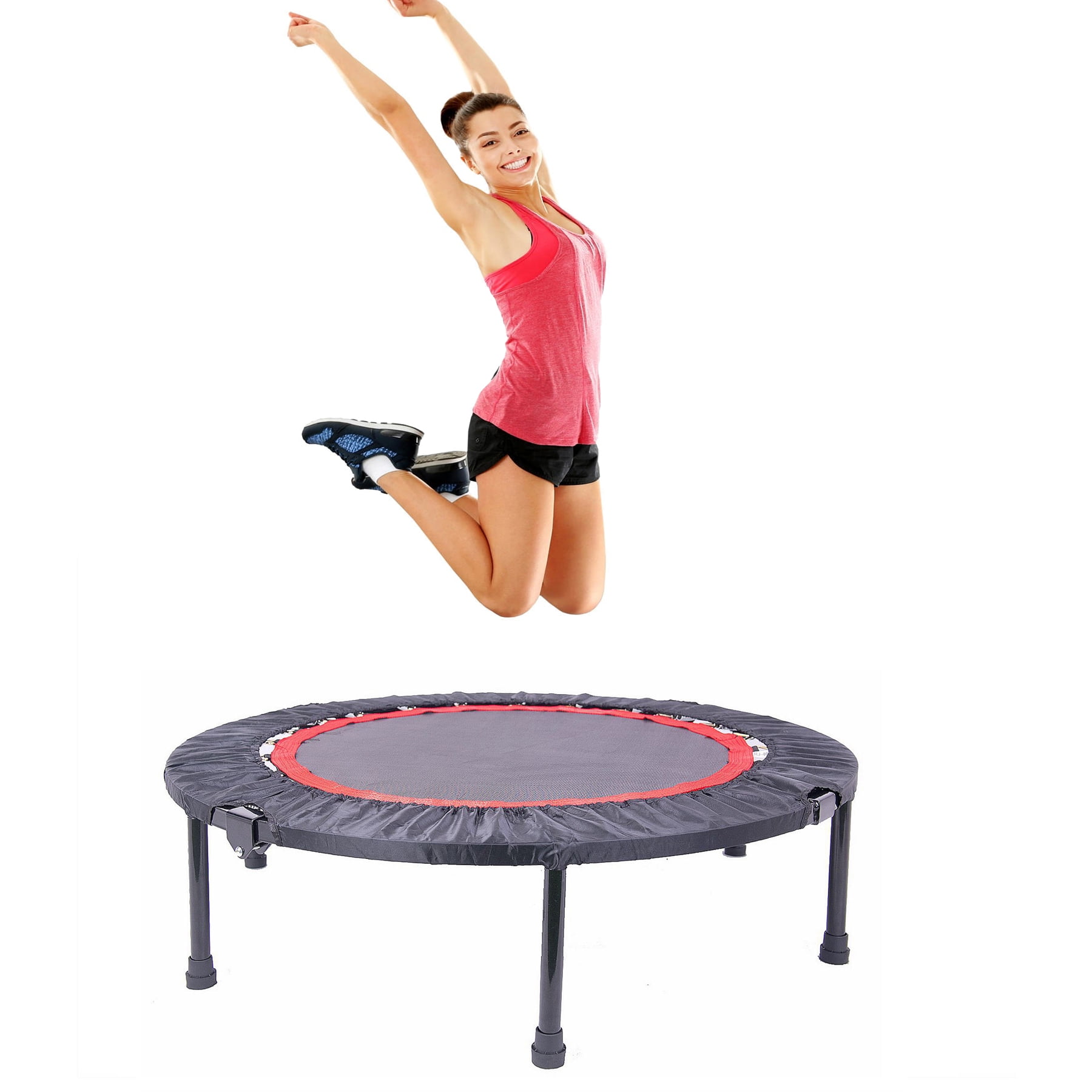 40 Inch Rebounder Trampoline for Adults, Mini Exercise Trampoline