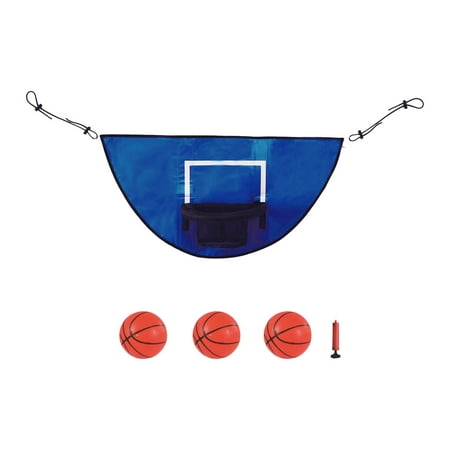 Mini Trampoline Basketball Hoop for Kids, Trampoline Accessories with Mini Basketballs, Perfect for Ourdoor Kids Basketball Hoop for Trampoline