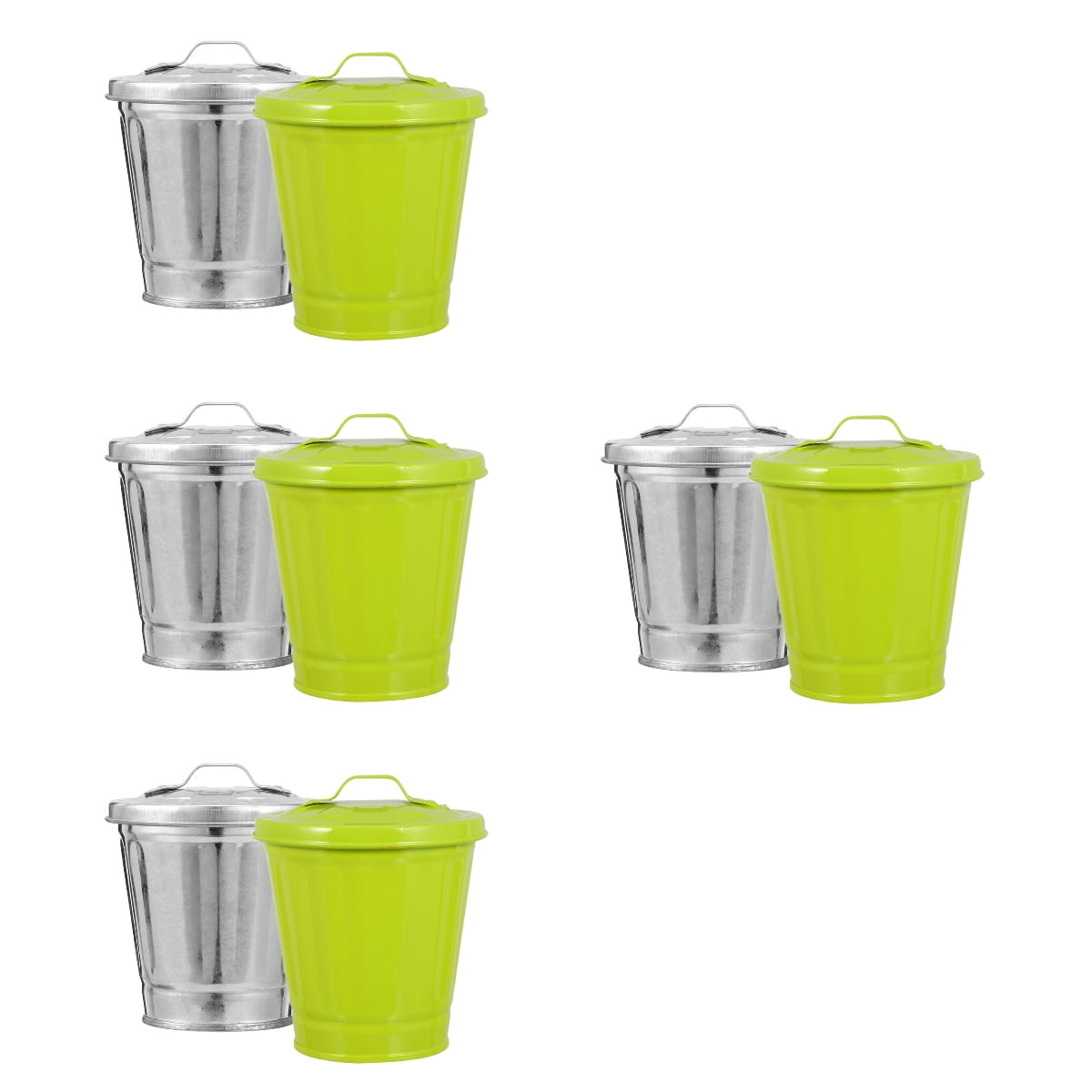 Mini Trash Can 8 Pcs Desktop Bin Office Nice Holder for Bedroom Garbage