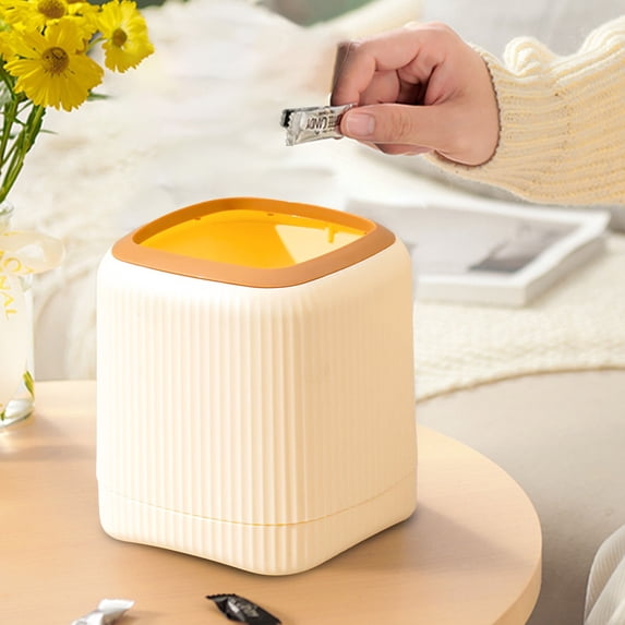 Mini Trash Can, Compact Waste Bin, Open-Top Design for Easy Disposal, Ideal for Desktop Bathroom Bedroom, Convenient Solution for Home and Office Use