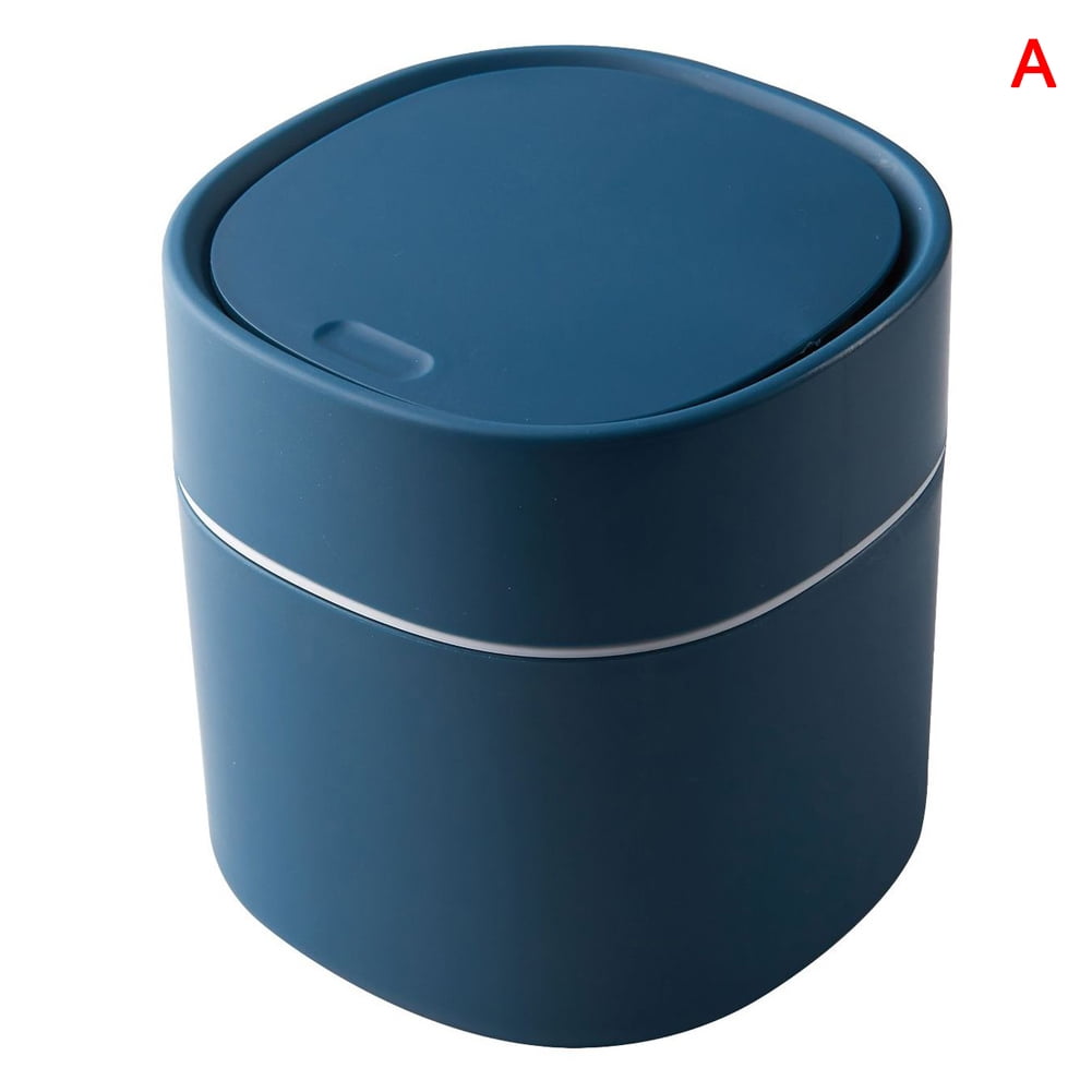 Mini Trash Can Desktop Trash Bin with Lid Small Tiny Countertop Garbage