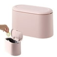 thumbnail image 1 of Mini Trash Can With Lid Removable Small Garbage Can Tiny Plastic Trash Up Countertop Wastebasket Counter Garbage Lint For Bathroom Kitchen Desk Coffee Table,Garbage Bags, 1 of 8