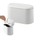 thumbnail image 1 of Mini Trash Can With Lid Removable Small Garbage Can Tiny Plastic Trash Up Countertop Wastebasket Counter Garbage Lint For Bathroom Kitchen Desk Coffee Table,Garbage Bags, 1 of 8