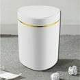 thumbnail image 1 of Mini Trash Can with Lid, Small Desktop Trash Can, Countertop Mini Garbage Cans,Tiny Waste Basket, Car Trash Can, 4.92''x6.3'' Offce Desk Wastebasket for Work School, 1 of 6