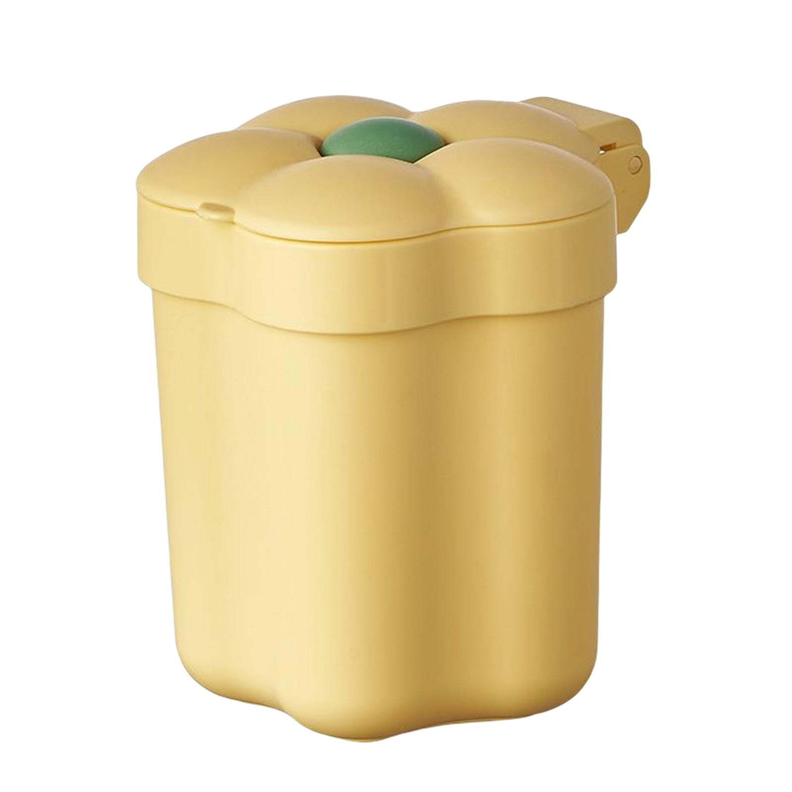 Mini Trash Can, Removable Lid, Small Garbage Can, Trash Bin for Bathroom, Office, Kitchen, Desk
