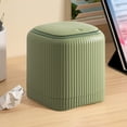 thumbnail image 1 of Mini Trash Can,Tiny PP Press Top Desktop Garbage Can Countertop Waste Basket with Lid for Bathroom Office Kitchen Desk Coffee Table (Green), 1 of 6