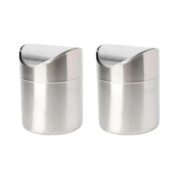Mini Trash Can for Desk with Lid Desktop Trash Can Small Tiny Countertop Trash Bin Can for Office Bathroom