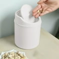 thumbnail image 1 of Mini Can with Lid, Desktop Garbage Cans with Swing Lid Tiny Countertop Garbage Bin Small Table Top Waste Basket for Home Office, 1 of 4