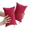 thumbnail image 1 of Mini Travel Decorative Throw Pillows, Microfiber Neck & Lumbar Support Cushions, Small Compact Pillows for Sofa, Car and Office, 1 of 9