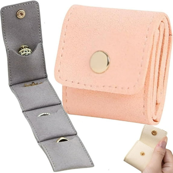 Mini Travel Jewelry Bag, Jewelry Organizer, Mini Pouch, Foldable Multifunctional Travel Jewelrys Pouch With Buckle