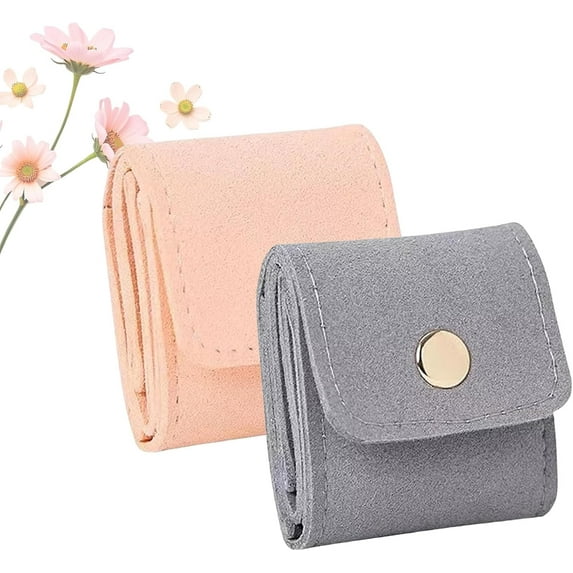 Mini Travel Jewelry Bag, Mini Travel Jewelry Organizer with Buckle for Rings, Earrings, Necklaces (Combination F)