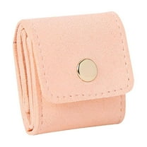 Mini Travel Jewelry Bag, Mini Travel Jewelry Roll Bag with Buckle, Portable Foldable Travel Jewelry Organizer Case, Small Jewelry Box for Earrings, Rings, Necklaces