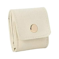 Mini Travel Jewelry Organizer - Portable Compartmentalized Pouch for Rings, Earrings & Necklaces, Compact Foldable Storage Bag for Vacation