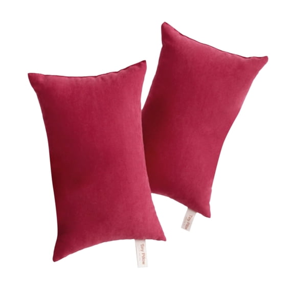 Mini Travel Pillows, Decorative Microfiber Throw Pillows, Neck and Lumbar Support Cushions, Compact Bedding Accents, Mini Pillows, Small Pillows for Sofa, Car, Office