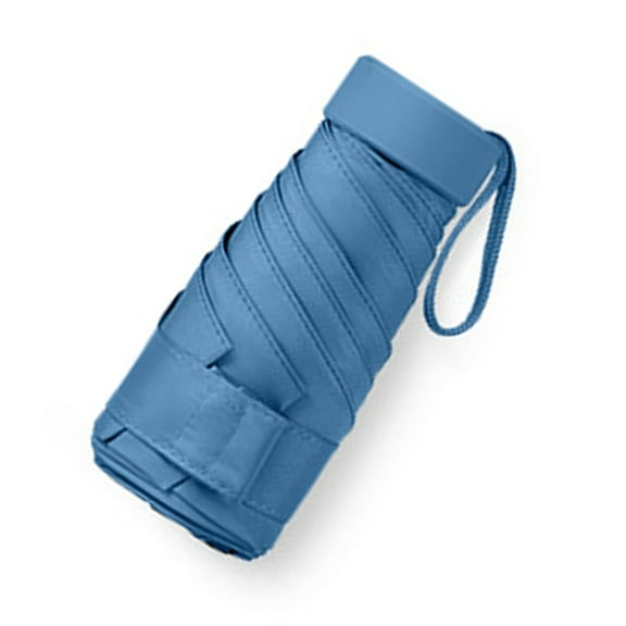 Mini Travel Sun Umbrella Waterproof Folding Umbrella Capsule Shape Umbrella With Case