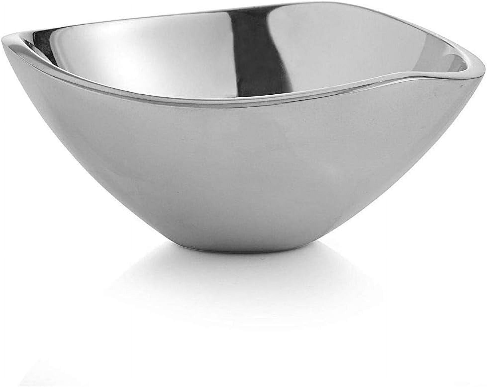 Elegant 9.5'' Glass Mini Tri-Corner Serving Bowl