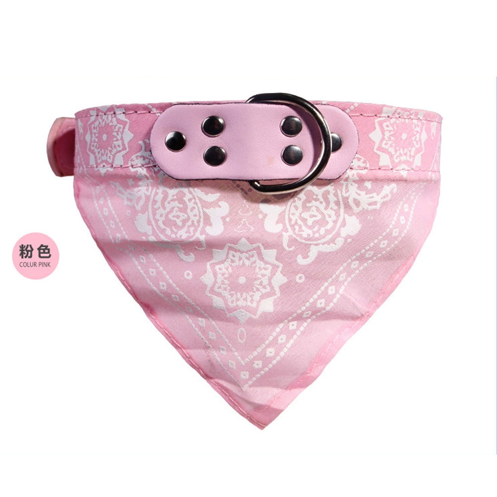 Printed Collar for Dog- Pink Triangular main image 0