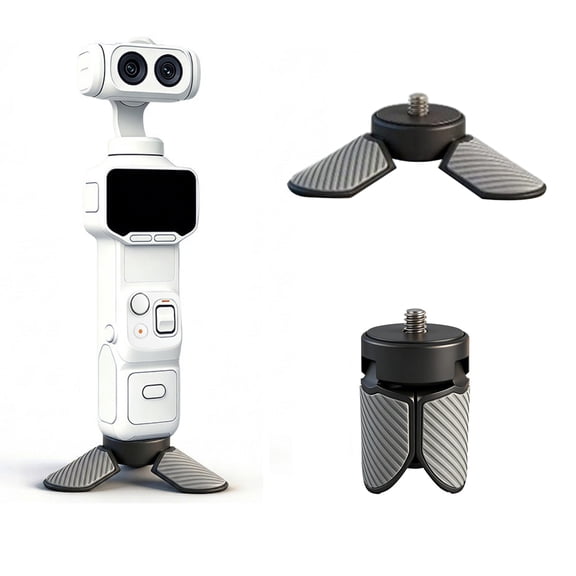 Mini Tripod for Insta360 Luna Ultra, Portable Non-Slip Desktop Stand 1/4 Screw Tripods Lightweight Extension Base Mount Holder, Camera Vlogging Accessory