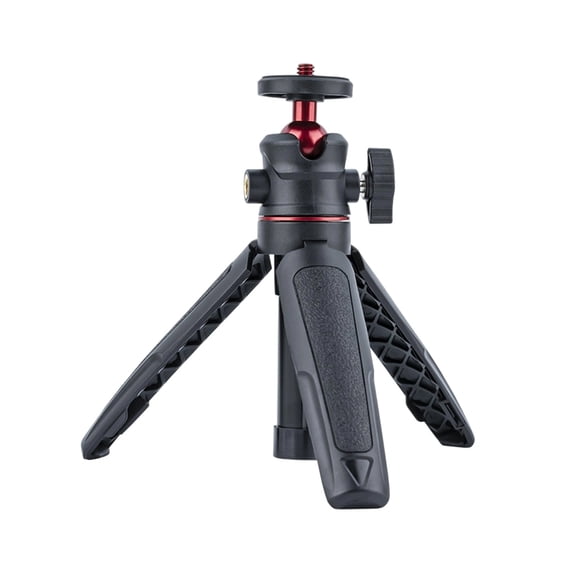 Mini Tripod Selfie Stick with 3-Section Telescopic Aluminum Alloy Extension Rod & Ball Head for Phone Camera Live Stream
