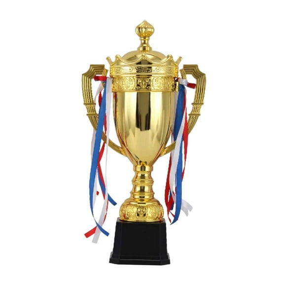 Mini Trophy Award Trophy Cup with Lid ,Funny Trophy, Delicate Children Trophy, Participation Trophy Cup for Competitions, Sports Championships Height 38.5cm
