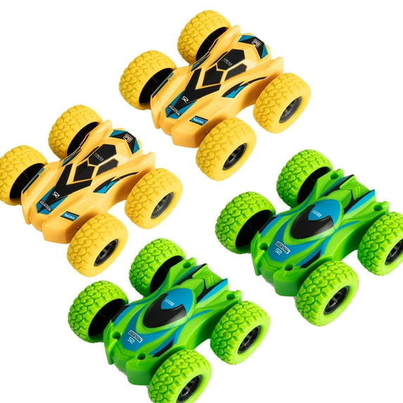 Mini Truck Toy and Race Car Toy Pull Back Toy Cars Pull Back Toys Vehicle 360 Rotation, Gift for Toddler Toys