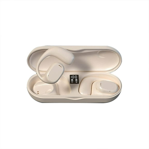 Mini True Wireless Headphones 5.3 Clip On Air Conduction On Ear Wireless Running Headphones Digital Display Wireless Noise Canceling High Sound Quality Headphones