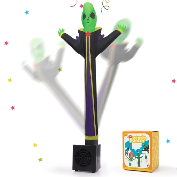 Mini Wacky Waving Inflatable Tube Guy - Desktop Dancing Inflatable Tube Man with Blower for Adults, Home Party Scenes-Alien