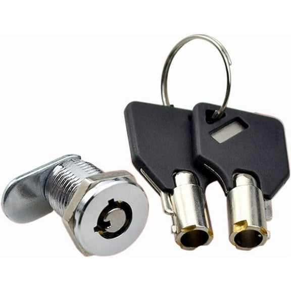 Mini Tubular Cam Lock Two Key-Way The Key Can Be Removed After Turning Rotation for Vending Machine Cabinet Lock 1Pcs