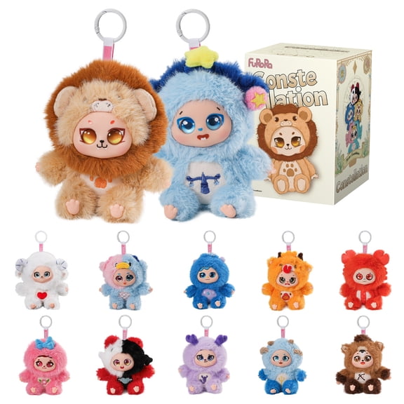 Mini Tudou Plush Blind Box Collectible Toy, 6" Constellation Blind Boxes Plush Mystery Box,12pcs Zodiac Sign Plush Stuffed Toy Soft Toy Surprise Box , Ages 8 and up