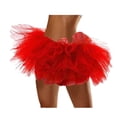 thumbnail image 1 of Mini Tulle Skirt Cute Pettiskirt Adult Female 5 Layered Tutu Skirt Ball Gown Princesses Micro Spicy Girl, 1 of 4