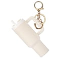 thumbnail image 1 of Mini Tumbler Keychain, Cute Cup Keychain Chapstick, School Bag Key Ring Handbag Backpack Keychain (White), 1 of 5
