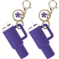 thumbnail image 1 of Mini Tumbler Keychain for Stanley,2 PCS Mini Cup Keychain Stanley Accessories,Bag Purse Charm Chapstick Holder, 1 of 10
