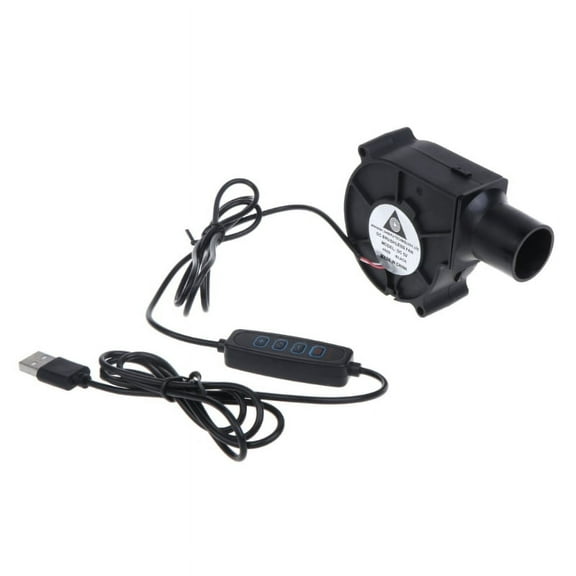 Mini Turbo Blower 5V USB Plug Blower Fan Centrifugal Fan with Speed Controller