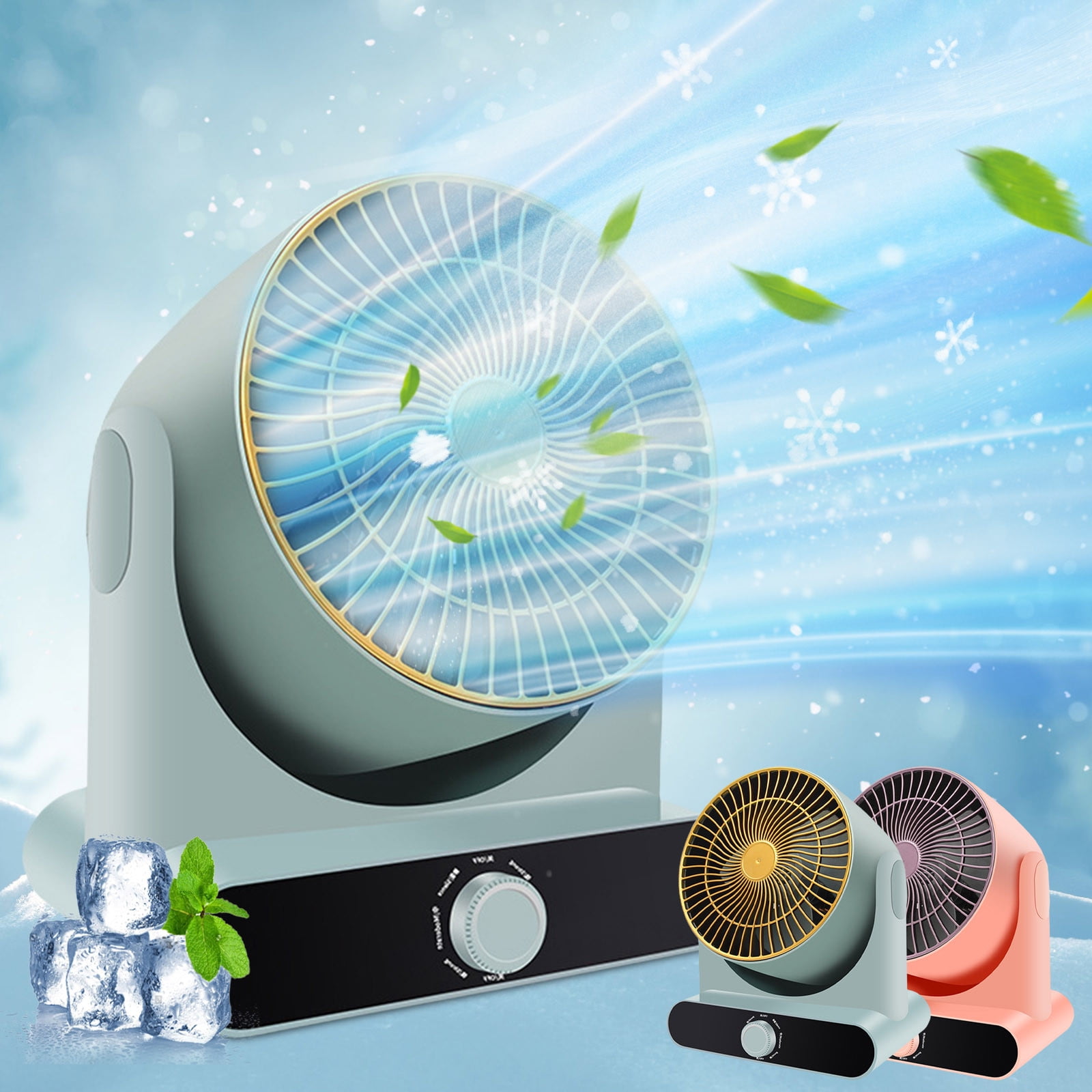 Mini Turbo Cooler Home Circulation Fan,Vsgery,Light Blue - Walmart.com