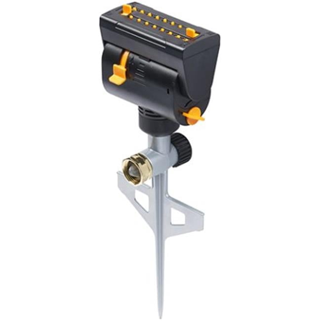 Mini-Turbo Oscillating Sprinkler - Green - 3900 sq ft - Metal Spike - Durable Design